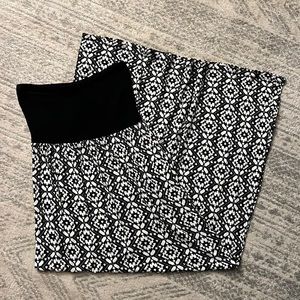 F21 strapless printed dress